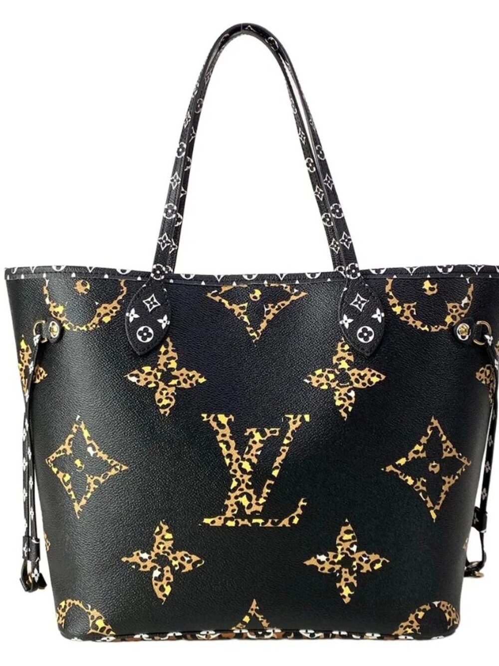 LOUIS VUITTON Neverfull MM M44676 Noir Monogram Jungle GI3139 Tote Bag - Picture 1 of 15